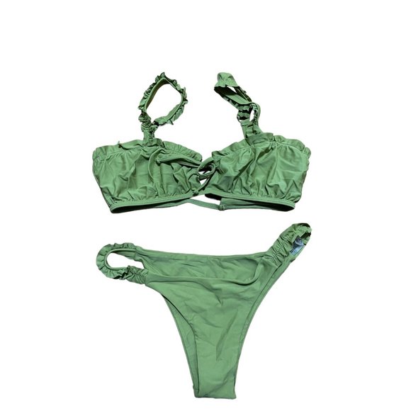 ✨NEW Zaful Green Bikini SIZE Large US 8 - Picture 4 of 4